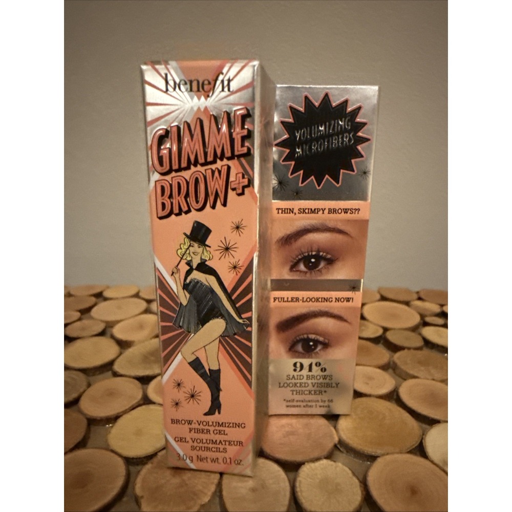 Benefit Gimme Brow + Brow-Volumizing Fiber gel Full Size 3.0g(5)New Original Box